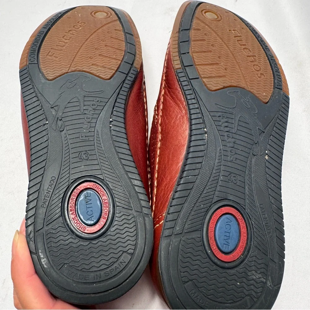 Fluchos Mens Catamaran Mocassins Shoes Brown Leather‎ Loafer Shoes Size 43